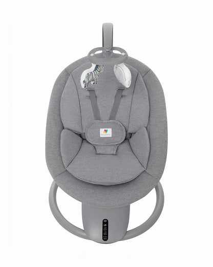 Mastela OrboDream 360 Degree Cradle-12 Built In Melodies-Breathable Mesh Sides-For 0 to 36M (Upto 9 Kg)-Grey