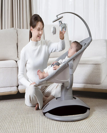 Mastela OrboDream 360 Degree Cradle-12 Built In Melodies-Breathable Mesh Sides-For 0 to 36M (Upto 9 Kg)-Grey
