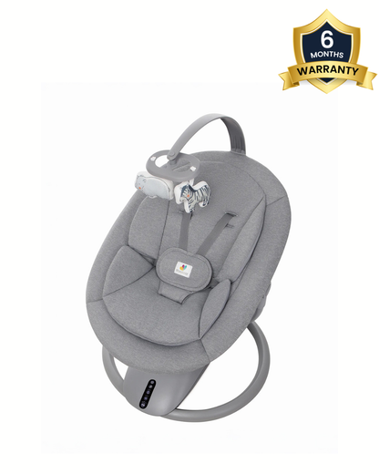 Mastela OrboDream 360 Degree Cradle-12 Built In Melodies-Breathable Mesh Sides-For 0 to 36M (Upto 9 Kg)-Grey