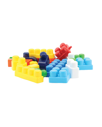 Sunta Little Kitty Building Blocks-30 Colorful Pieces in Storage Box-Promotes Creativity & Motor Skills-18M+