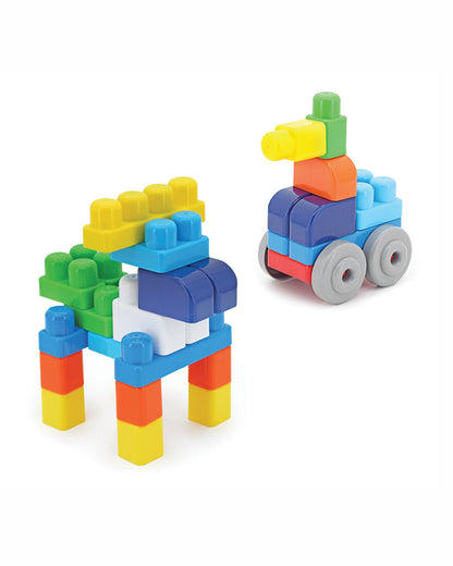 Sunta Little Elephant Building Blocks-30 Colorful Pieces in Storage Box-Promotes Creativity & Motor Skills-18M+