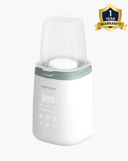Momcozy 6-in-1 Fast Baby Bottle Warmer with Steam Heating & 24-Hour Constant Warming-Program Memory and Touch LED Control