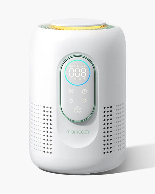 Momcozy Cozy Breath Baby Air Purifier with Real-Time Air Quality Monitoring & Quad-Layer Filtration System-Ultra-Quiet Operation & Smart Filter Replacement Reminder