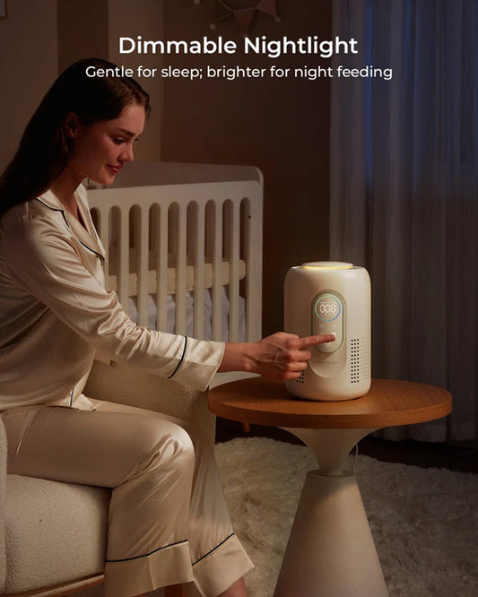 Momcozy Cozy Breath Baby Air Purifier with Real-Time Air Quality Monitoring & Quad-Layer Filtration System-Ultra-Quiet Operation & Smart Filter Replacement Reminder