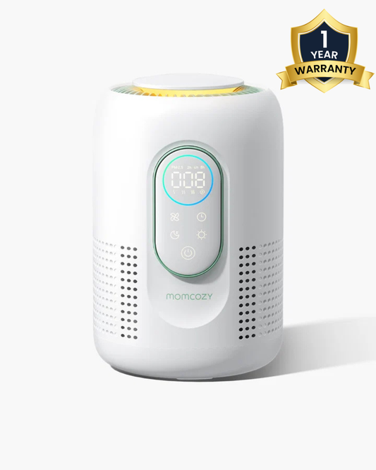 Momcozy Cozy Breath Baby Air Purifier with Real-Time Air Quality Monitoring & Quad-Layer Filtration System-Ultra-Quiet Operation & Smart Filter Replacement Reminder