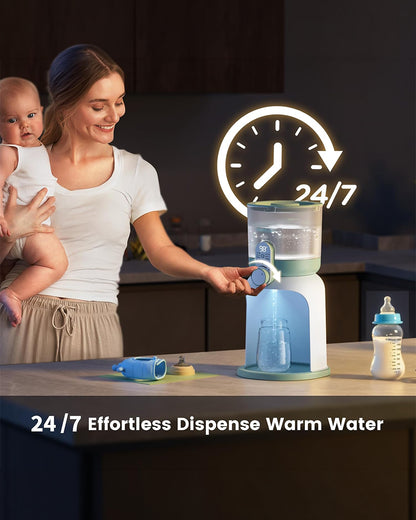 Momcozy Instant Water Warmer & Formula Dispenser with 6 Temperature Settings & Precise Water Flow Control-Dual Lights for Night Feeding