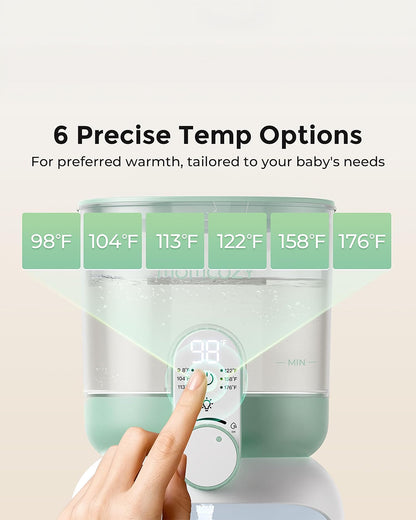 Momcozy Instant Water Warmer & Formula Dispenser with 6 Temperature Settings & Precise Water Flow Control-Dual Lights for Night Feeding