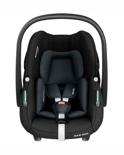 Maxi Cosi Pebble S Rear Facing Baby Car Seat-G CELL Side Impact Protection-Click and Go Installation-For 0 to 15M-(Upto 13Kg)-Tonal Black