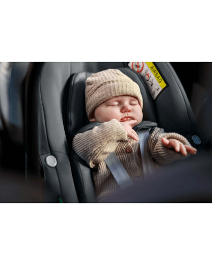 Maxi Cosi Pebble S Rear Facing Baby Car Seat-G CELL Side Impact Protection-Click and Go Installation-For 0 to 15M-(Upto 13Kg)-Tonal Black