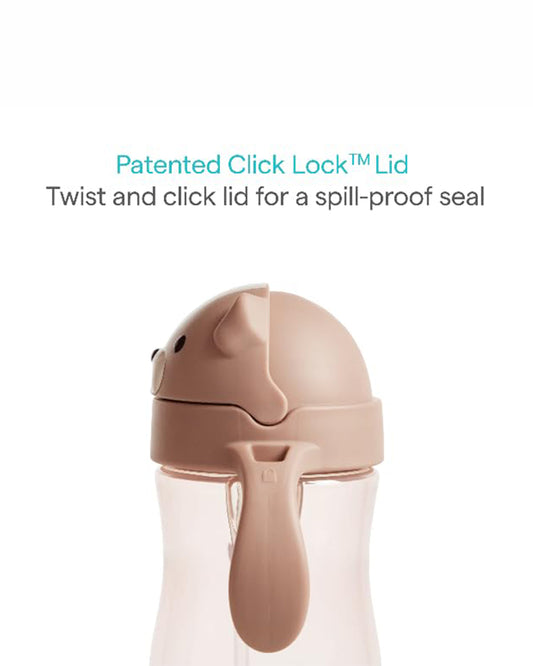 Munchkin Weighted Straw Cup-Patented Click Lock Lid-Weighted Straw & Spillproof-Dog-300ml-9M+