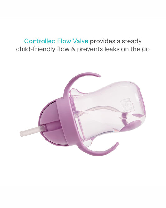Munchkin Weighted Straw Cup-Patented Click Lock Lid-Weighted Straw & Spillproof-Cat-300ml-9M+
