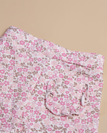 Tiny Twig Pastel Pink Jogger-Floral-Cotton-For Infants