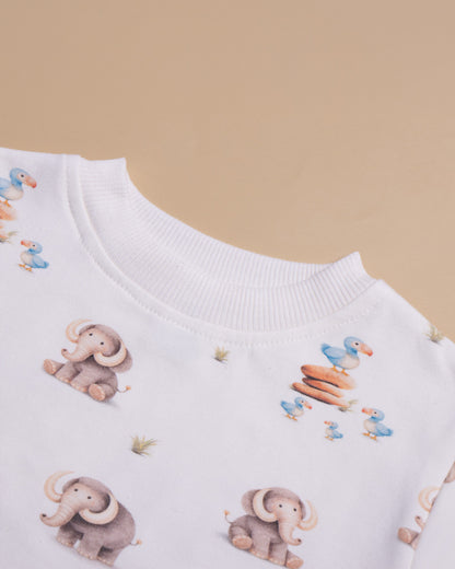 Tiny Twig Off-White Sweatshirt-Little Wonders-Cotton-For Infants