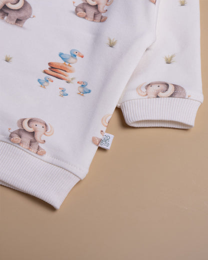Tiny Twig Off-White Sweatshirt-Little Wonders-Cotton-For Infants