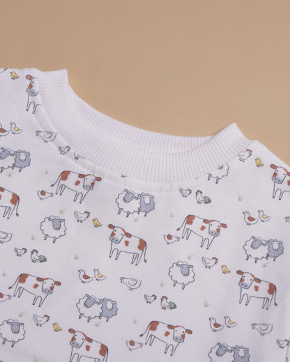 Tiny Twig Off-White Sweatshirt-Harvest Tales-Cotton-For Infants