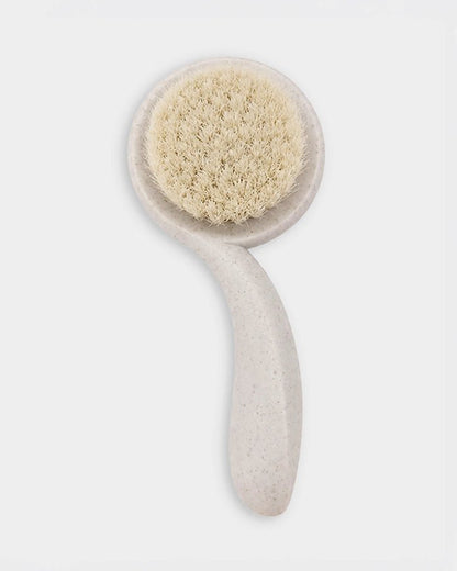Mi Arcus Luxe Snowi Comb & Brush Set-Goat Bristles Brush & Rounded Teeth Comb-0 to 36M