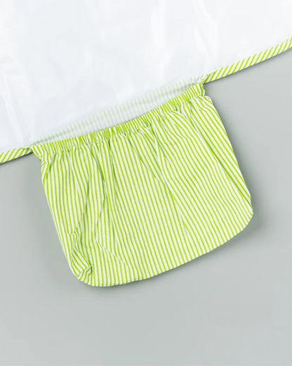 BeeLittle Diaper Changing Mat-With Built-in Pocket-Organic Cotton-Dino Coco