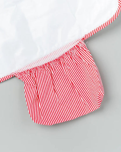 BeeLittle Diaper Changing Mat-With Built-in Pocket-Organic Cotton-Sea Splash