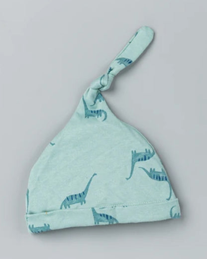 BeeLittle Sea Green Cap, Booties & Mittens-Gentle Giants-Cotton-For Infants
