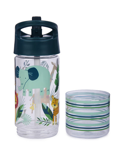 Stephen Joseph-Zoo-Sip and Snack Straw Sipper-With Snack Container