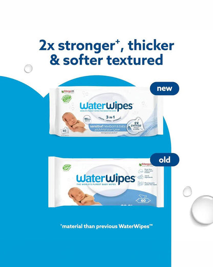 WaterWipes 99.9% Purified Water Sensitive Baby Wet Wipes