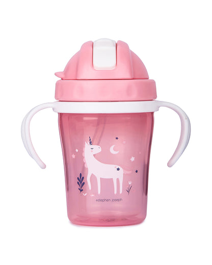 Stephen Joseph-Unicorn-Straw Sippy Cup-With Removable Handles-150 ml