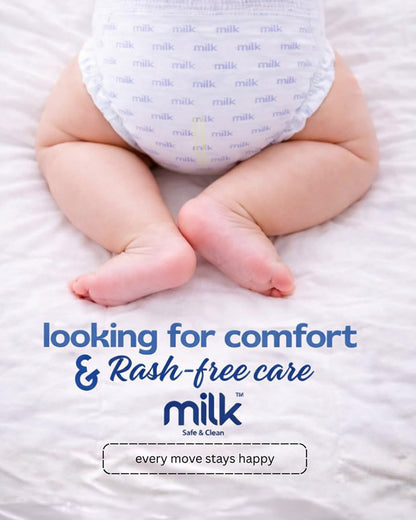 Milk Baby Diaper Yoga Pants-Size M (6-11Kg)-With Wetness Indicator