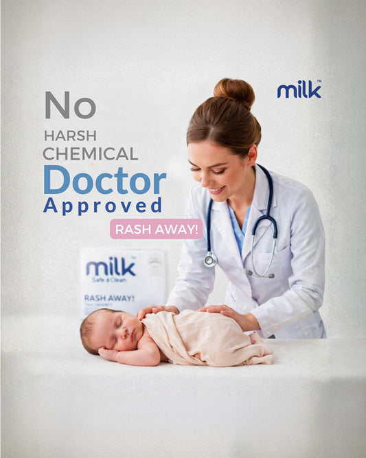 Milk Baby Diaper Yoga Pants-Size M (6-11Kg)-With Wetness Indicator