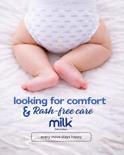 Milk Baby Diaper Yoga Pants-Size L (9-17Kg)-With Wetness Indicator