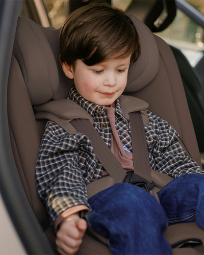 Silver Cross Motion 3 All Size 360 Baby Car Seat-Convertible (Front & Rear Facing)-2026 Edition-New Waffle Jersey Fabric for Enhanced Airflow-Includes Sunshade, Summer Liner & Seatbelt Pad-3 Position Recline-From 0 to 12Y-Cocoa