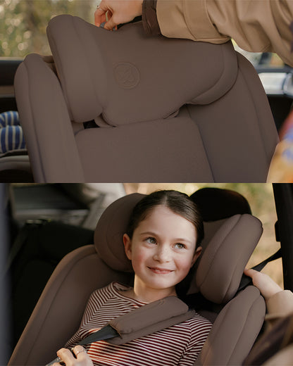 Silver Cross Motion 3 All Size 360 Baby Car Seat-Convertible (Front & Rear Facing)-2026 Edition-New Waffle Jersey Fabric for Enhanced Airflow-Includes Sunshade, Summer Liner & Seatbelt Pad-3 Position Recline-From 0 to 12Y-Cocoa
