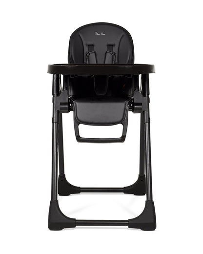 Silver Cross Gourmet Baby High Chair-5 Position Recline-Adjustable height-5 Point Harness-For 0 to 3Y (Upto 15Kg)-Black