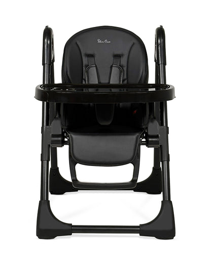 Silver Cross Gourmet Baby High Chair-5 Position Recline-Adjustable height-5 Point Harness-For 0 to 3Y (Upto 15Kg)-Black