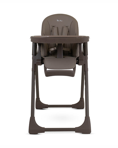 Silver Cross Gourmet Baby High Chair-5 Position Recline-Adjustable height-5 Point Harness-For 0 to 3Y (Upto 15Kg)-Cappuccino