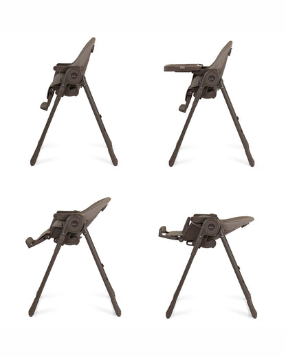 Silver Cross Gourmet Baby High Chair-5 Position Recline-Adjustable height-5 Point Harness-For 0 to 3Y (Upto 15Kg)-Cappuccino