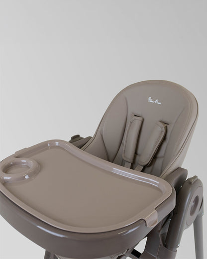 Silver Cross Gourmet Baby High Chair-5 Position Recline-Adjustable height-5 Point Harness-For 0 to 3Y (Upto 15Kg)-Cappuccino