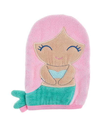 Stephen Joseph Bath Mitt with Finger Puppet Baby Bath Glove-Mermaid