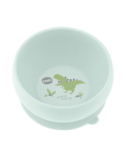 Stephen Joseph Silicone Bowl-Dino-With Suction Base-For Feeding Infants