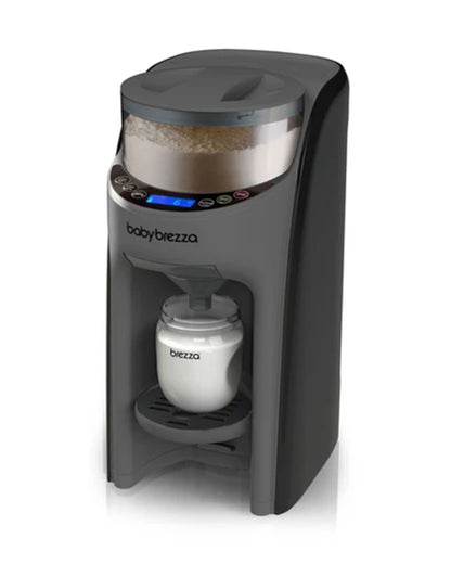 Baby Brezza Formula Pro Advanced Formula Dispenser-Instant Warm Formula with 3 Temperature Settings-Adjustable Serving Size(60-300 ml)-Accurate Mixing-Airtight Formula Storage-Removable & Dishwasher Safe Water Tank-Charcoal