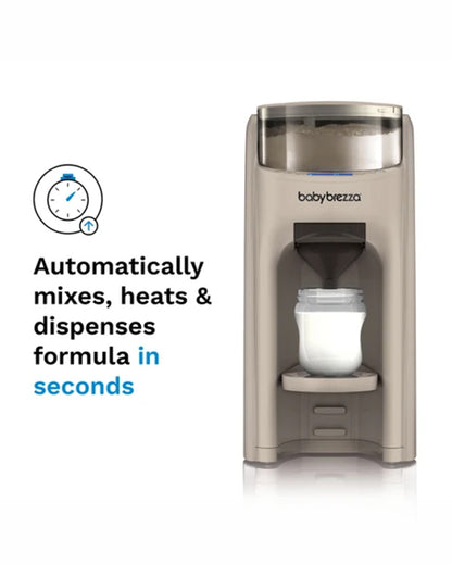Baby Brezza Formula Pro Advanced Formula Dispenser-Instant Warm Formula with 3 Temperature Settings-Adjustable Serving Size(60-300 ml)-Accurate Mixing-Airtight Formula Storage-Removable & Dishwasher Safe Water Tank-Oatmeal