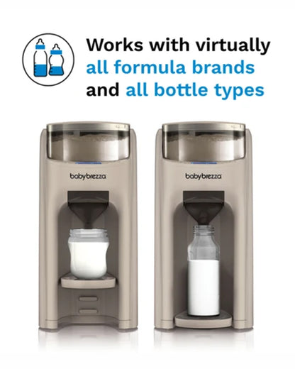 Baby Brezza Formula Pro Advanced Formula Dispenser-Instant Warm Formula with 3 Temperature Settings-Adjustable Serving Size(60-300 ml)-Accurate Mixing-Airtight Formula Storage-Removable & Dishwasher Safe Water Tank-Oatmeal