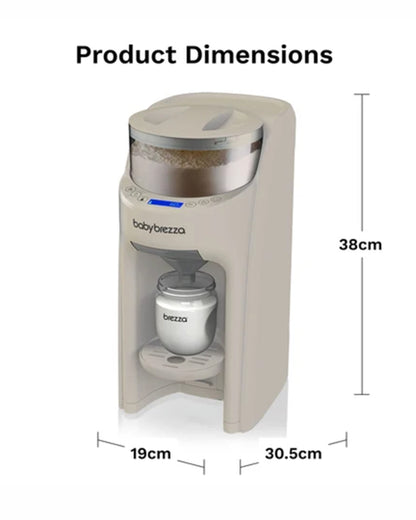 Baby Brezza Formula Pro Advanced Formula Dispenser-Instant Warm Formula with 3 Temperature Settings-Adjustable Serving Size(60-300 ml)-Accurate Mixing-Airtight Formula Storage-Removable & Dishwasher Safe Water Tank-Oatmeal