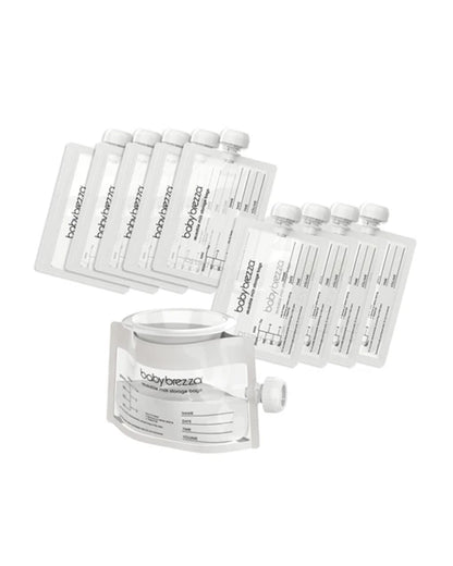 Baby Brezza Reusable Breastmilk Storage Bags-100% Leakproof & Freezer Safe-Pack of 10-200ml