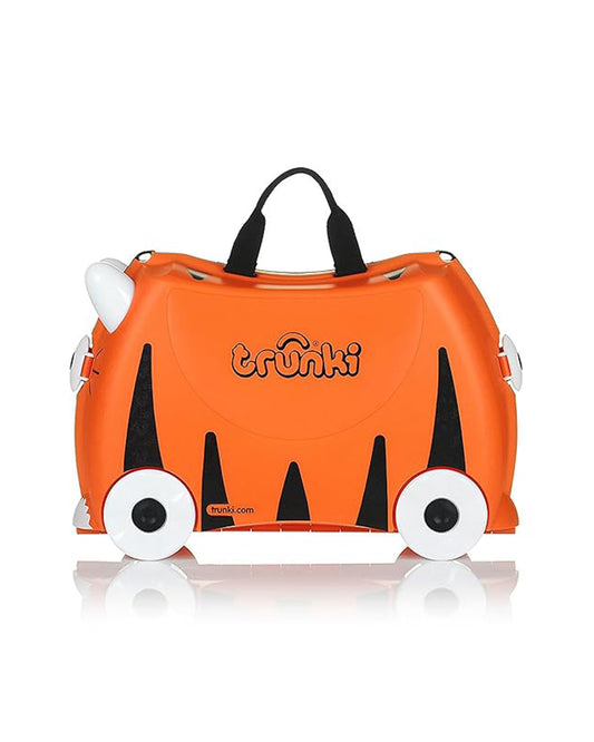 Trunki Tipu Tiger Trolley Bag-Ride on Suitcase-With 18 Litres Capacity-With Tow & Carry Strap