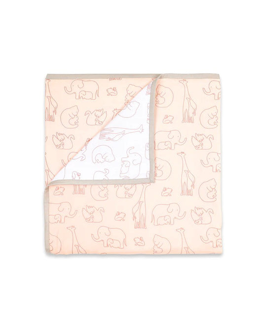 Masilo Always Be My Baby Pink Baby Bedding Set-GOTS Certified Organic Cotton-Pack of 4-Mini Cot Gift Set For Infants