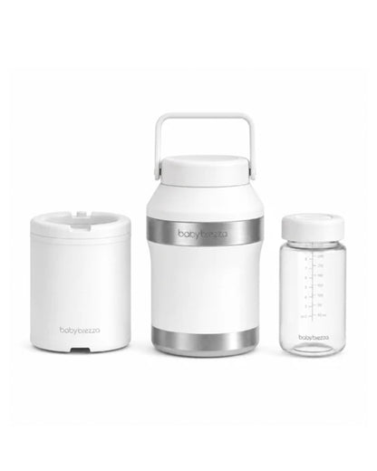 Baby Brezza All Day Breastmilk Portable Cooler-Upto 12 Hour Ice-Free Cooling-Double Insulated Stainless Steel Thermos-Perfect for Travel-300ml
