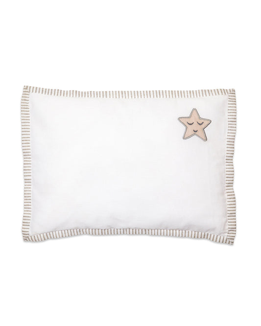 Masilo Sleepy Star Metallic Pillow With Filling-GOTS Certified Organic Cotton-For Infants