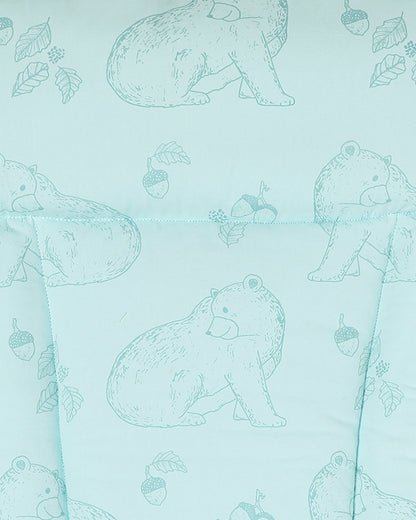 Masilo Diaper Changing Mat-Reversible-GOTS Certified Organic Cotton-Bear Hug