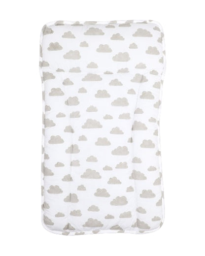 Masilo Diaper Changing Mat-Reversible-GOTS Certified Organic Cotton-Cloud Grey