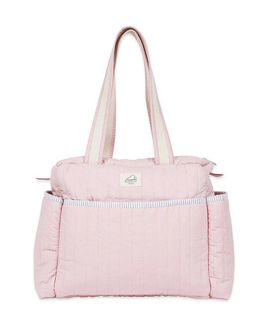 Masilo Organic Cotton Diaper Bag-With Extra Storage Space-Blush Pink